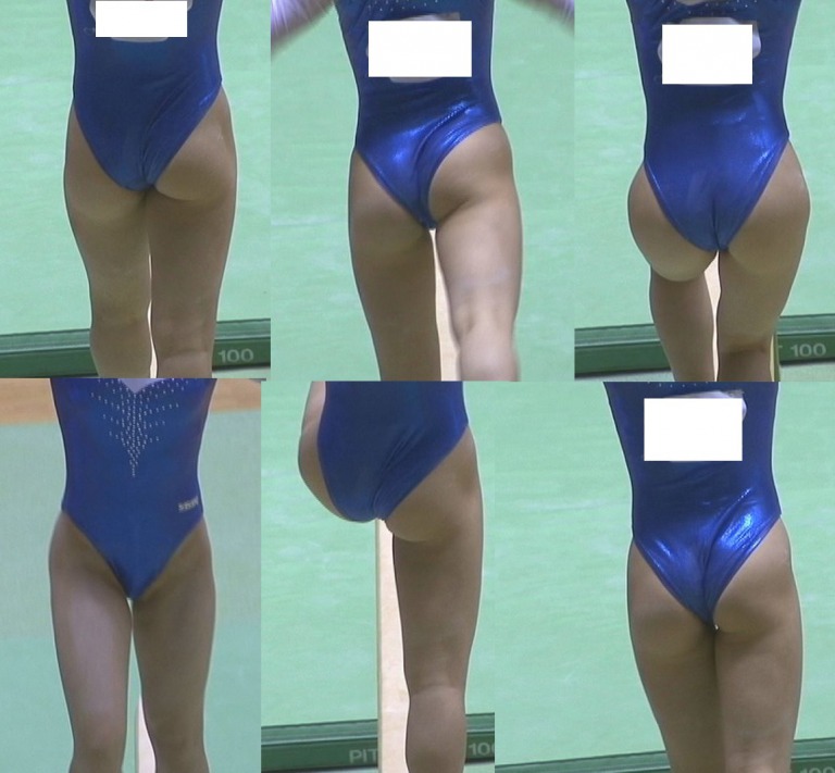 モロ出しハプニング　エグイ食い込みの選手撮り　高校体操部　レオタード　新体操女子　レオタード食い込み　はみ毛　Ｔフロント　ハイレグ　ハイカット　大開脚　食い込みっぱなし　体操女子盗撮