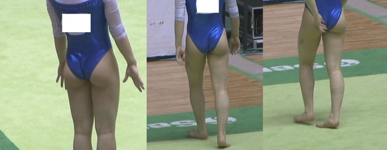 モロ出しハプニング　エグイ食い込みの選手撮り　高校体操部　レオタード　新体操女子　レオタード食い込み　はみ毛　Ｔフロント　ハイレグ　ハイカット　大開脚　食い込みっぱなし　体操女子盗撮