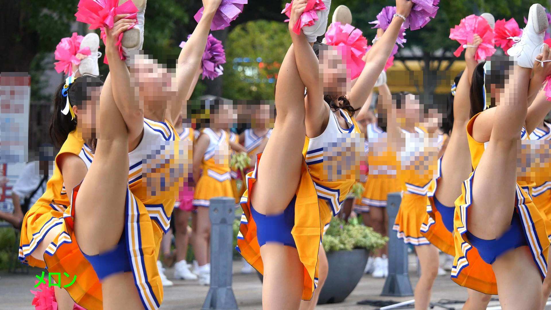 祭りだチア vol.2 【4K】 3年に一度のお楽しみ?Kチアリーディング衝撃の開脚!! メロン チア衝撃のV次開脚 Y字バランス ブルマ型アンスコ